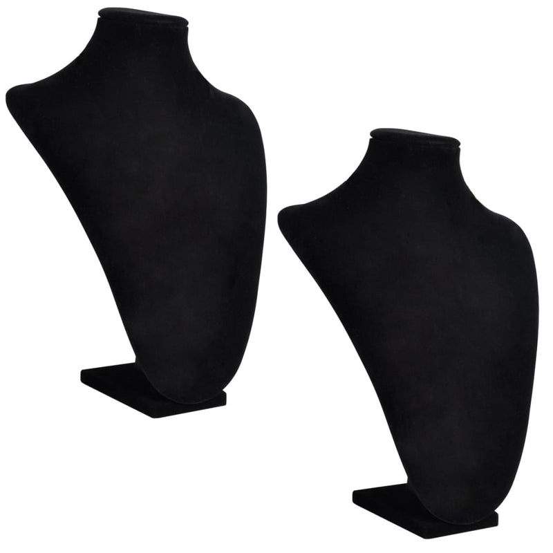 Load image into Gallery viewer, Vidaxl sieradenhouder voor ketting 23x11,5x30 cm zwart 2 st
