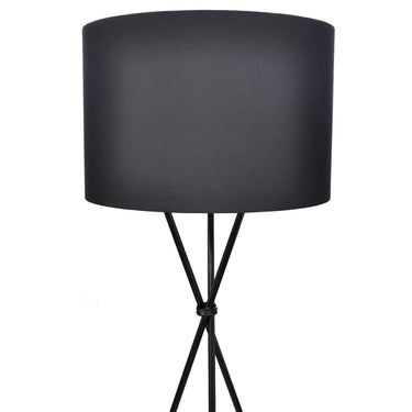 Vidaxl lampenkap voor vloerlamp met hoge standaard zwart