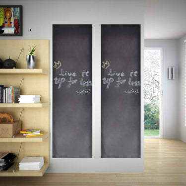 Vidaxl muursticker krijtbord 2 rollen met krijtjes 0,45x2 m