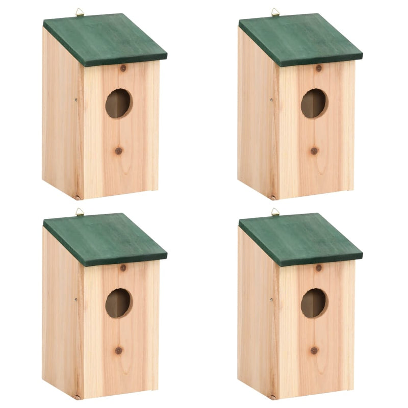 Load image into Gallery viewer, Vidaxl vogelhuisjes 4 st 12x12x22 cm hout

