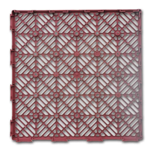 VidaXL Terrastegels vlonders 24 st 29 x 29 cm kunststof