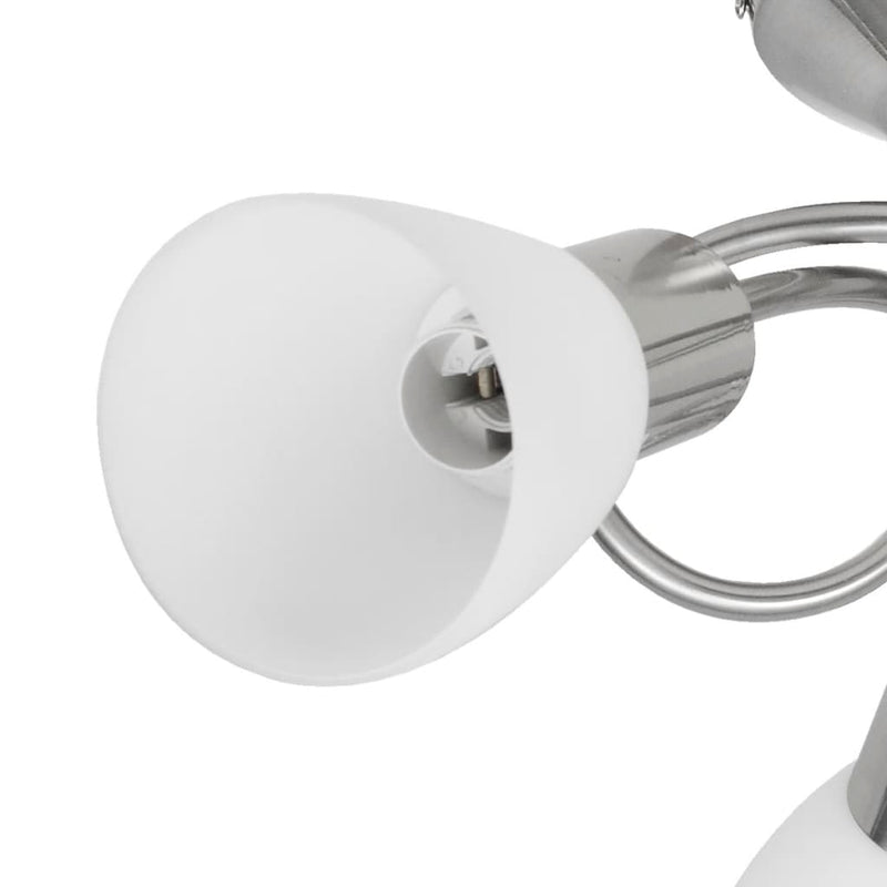 Load image into Gallery viewer, Vidaxl plafondlamp met glazen kappen voor 3 x e14 peertjes
