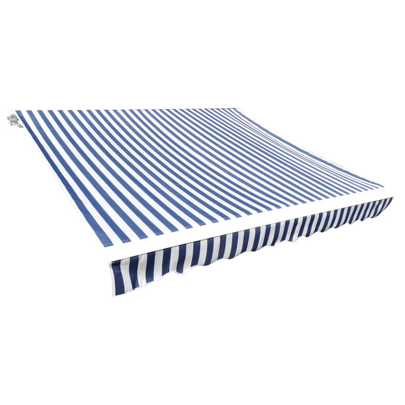 Load image into Gallery viewer, Vidaxl luifeldoek 6x3 m canvas blauw en wit
