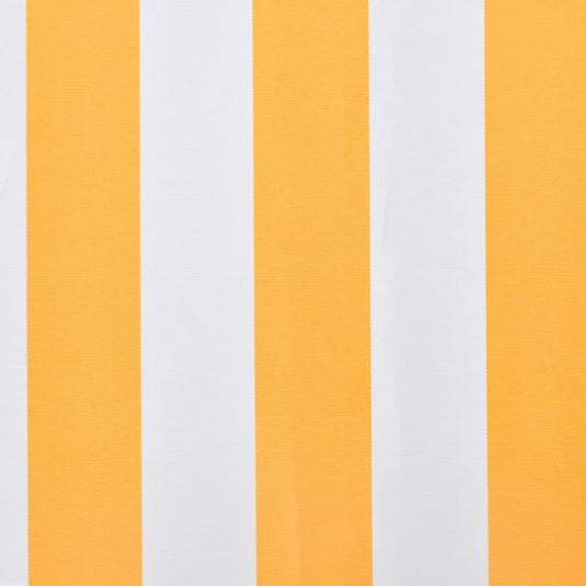 Vidaxl luifeldoek 3x2,5 m canvas zonnebloemgeel en wit