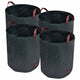 Vidaxl tuinafval zak groen 272l 150 g vierkante meter (4 stuks)