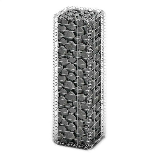 Vidaxl schanskorf met deksels 100x30x30 cm gegalvaniseerd draad