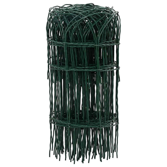 Vidaxl borderafscheiding 25x0,4 m gepoedercoat ijzer