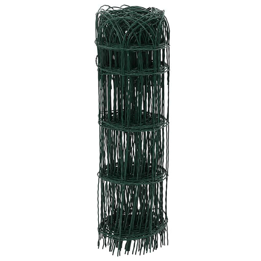 Vidaxl borderafscheiding 10x0,65 m gepoedercoat ijzer