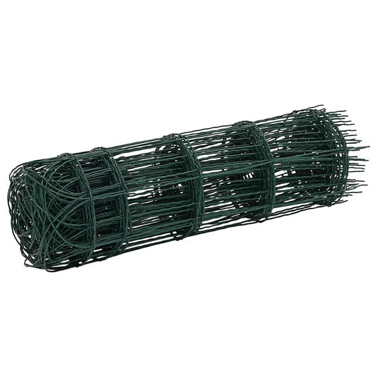 Vidaxl borderafscheiding 10x0,65 m gepoedercoat ijzer