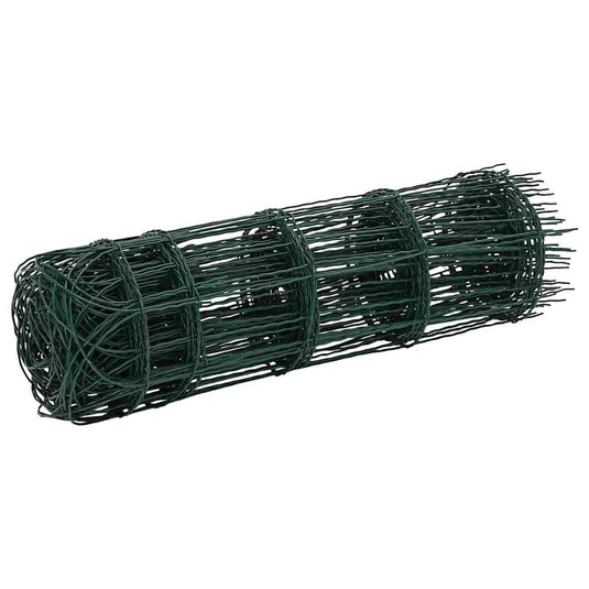 Vidaxl borderafscheiding 25x0,65 m gepoedercoat ijzer