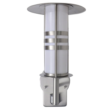 Vidaxl pagode vormige rvs wandlamp met bewegingssensor