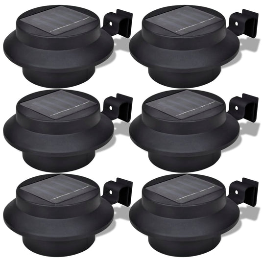 Vidaxl solar buitenlampset 6 stuks zwart