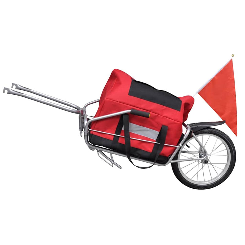 Load image into Gallery viewer, Vidaxl fietstransporttrailer met 1 wiel en opbergtas
