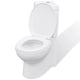 VidaXL Toilet hoekmodel keramisch wit