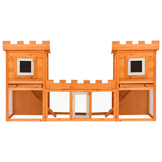 Vidaxl konijnenhok dubbel groot