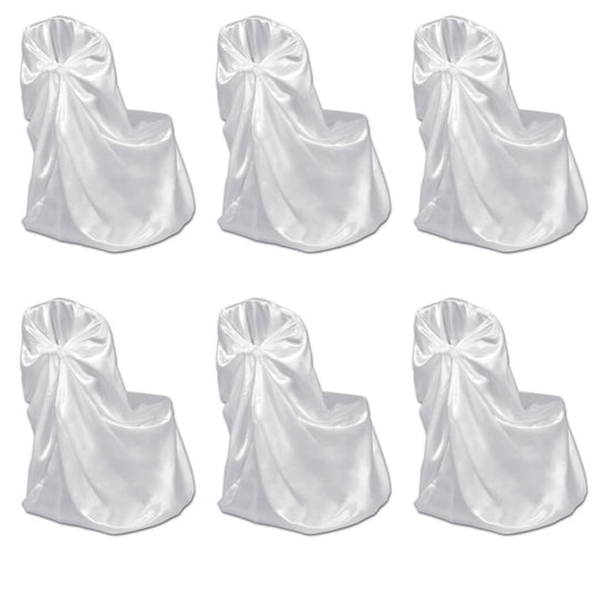 Vidaxl bruiloft stoelhoes wit (6 stuks)