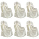 Vidaxl bruiloft stoelhoes crème (6 stuks)