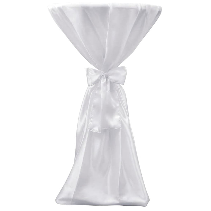 Load image into Gallery viewer, Vidaxl statafelhoes met strik 70cm wit (2 stuks)
