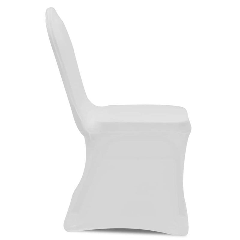 Load image into Gallery viewer, Vidaxl stoelhoes stretch wit (50 stuks)
