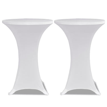 Vidaxl statafelhoes stretch ø60cm wit (2 stuks)