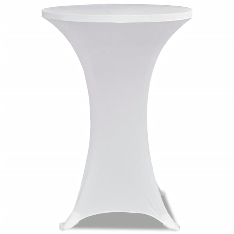 Load image into Gallery viewer, Vidaxl statafelhoes stretch ø70cm wit (2 stuks)
