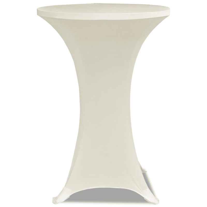 Load image into Gallery viewer, Vidaxl statafelhoes stretch ø60cm crème (2 stuks)

