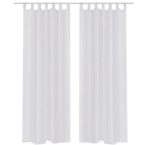Vidaxl gordijn wit 140x175 cm (2 stuks)