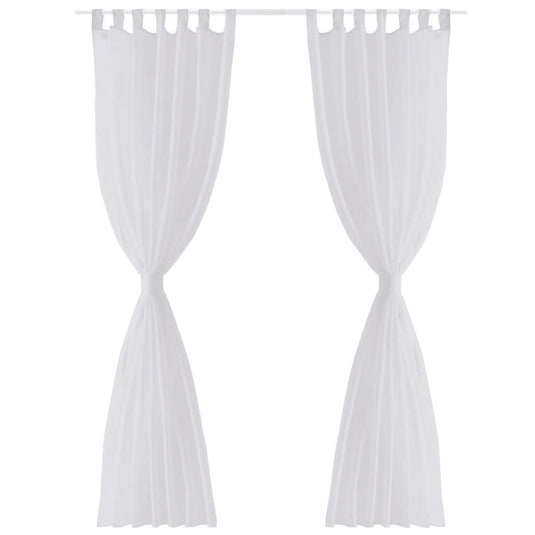 Vidaxl gordijn wit 140x245 cm (2 stuks)