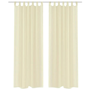 Vidaxl gordijn crème 140x245 cm (2 stuks)