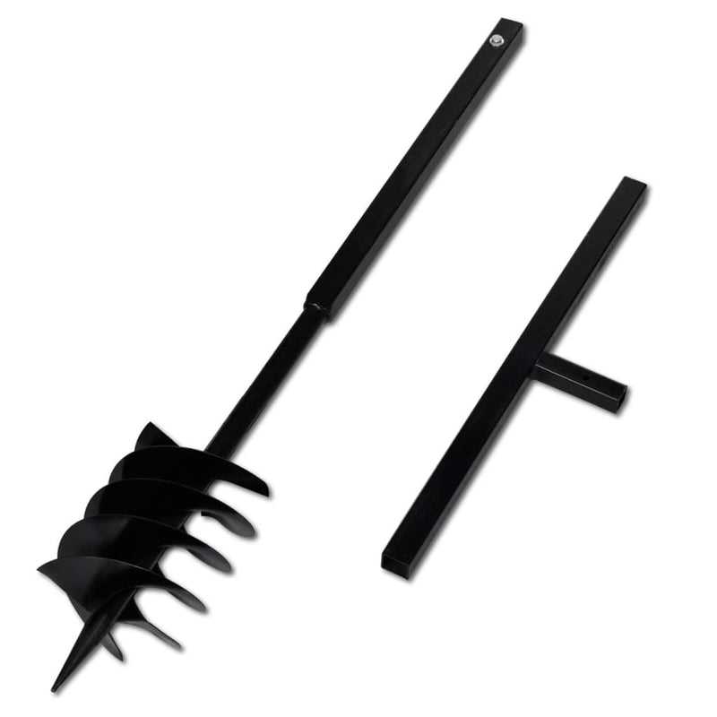 Load image into Gallery viewer, VidaXL Grondboor met handvat 180 mm en verlengstukken 13 m (staal)

