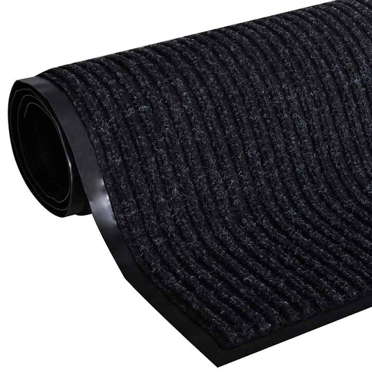 Vidaxl deurmat 90x120 cm pvc zwart