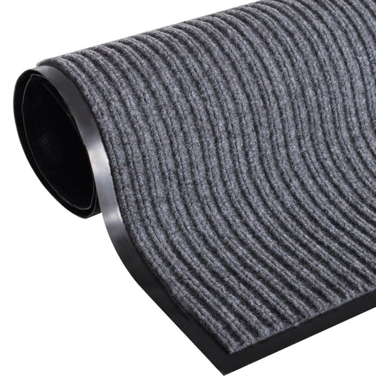 Vidaxl deurmat 90x150 cm pvc grijs