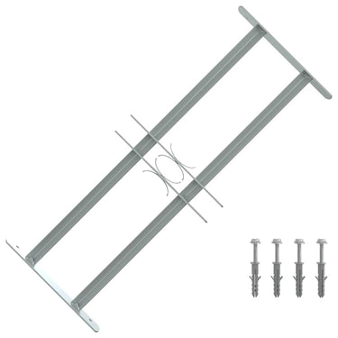 Vidaxl raambeveiliging verstelbaar met 2 dwarsstangen 500-650 mm