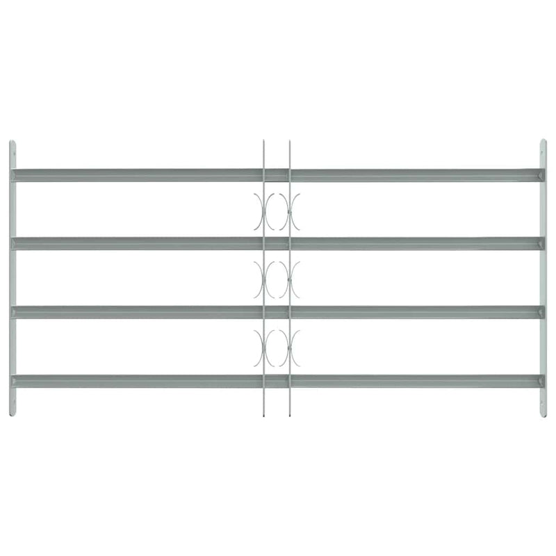 Load image into Gallery viewer, Vidaxl raambeveiliging verstelbaar met 4 dwarsstangen 700-1050 mm
