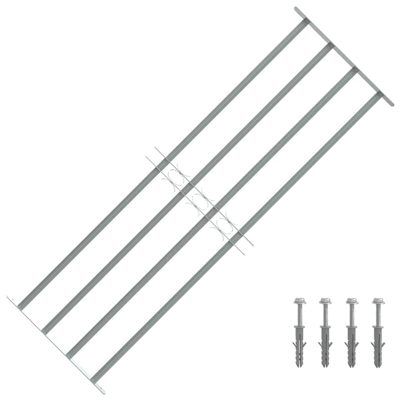 Load image into Gallery viewer, Vidaxl raambeveiliging verstelbaar met 4 dwarsstangen 1000-1500 mm
