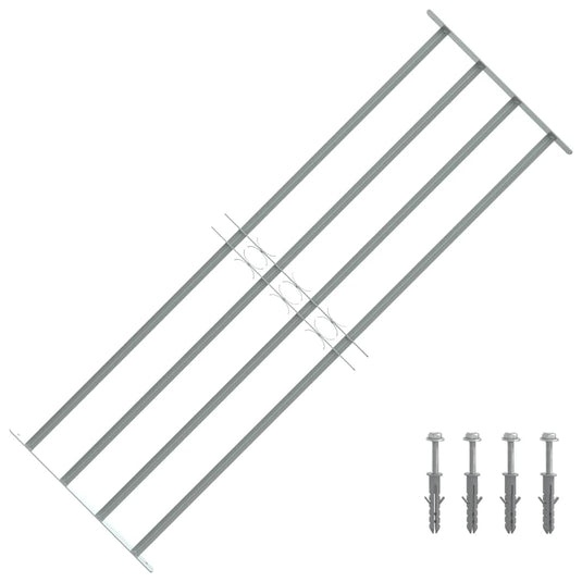 Vidaxl raambeveiliging verstelbaar met 4 dwarsstangen 1000-1500 mm