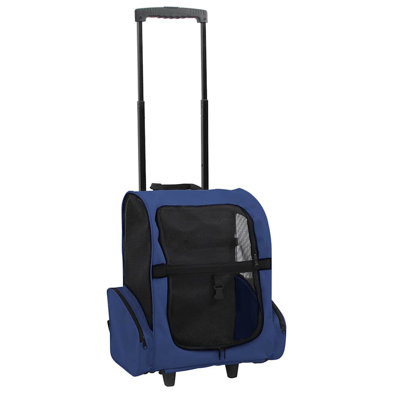 Load image into Gallery viewer, Vidaxl huisdierentrolley inklapbaar blauw
