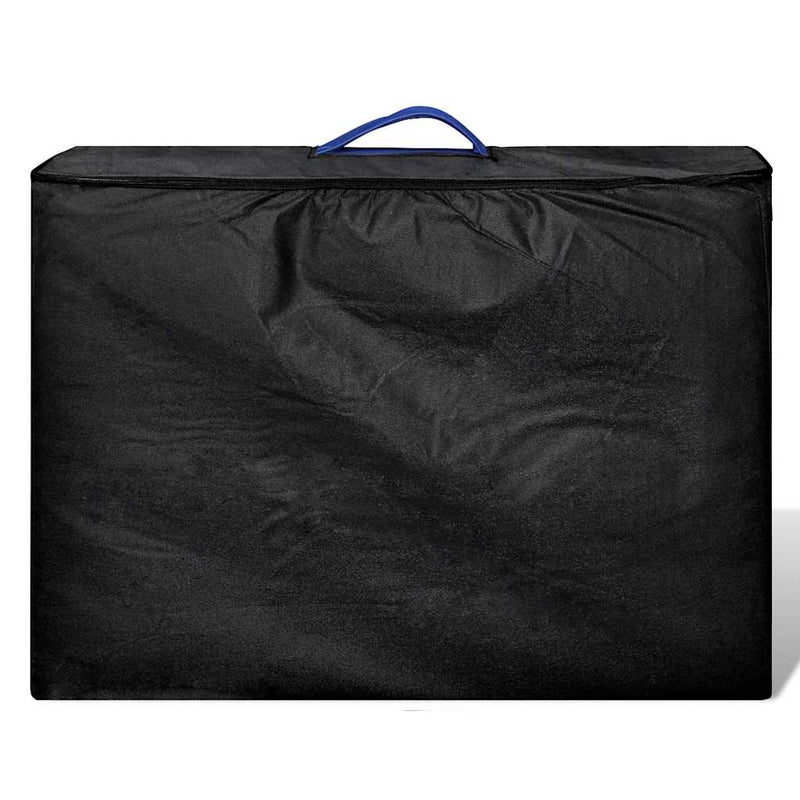 Load image into Gallery viewer, Vidaxl inklapbare massagetafel 2 zones met houten frame (blauw)

