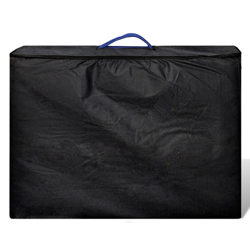 Load image into Gallery viewer, Vidaxl inklapbare massagetafel 3 zones met houten frame (blauw)
