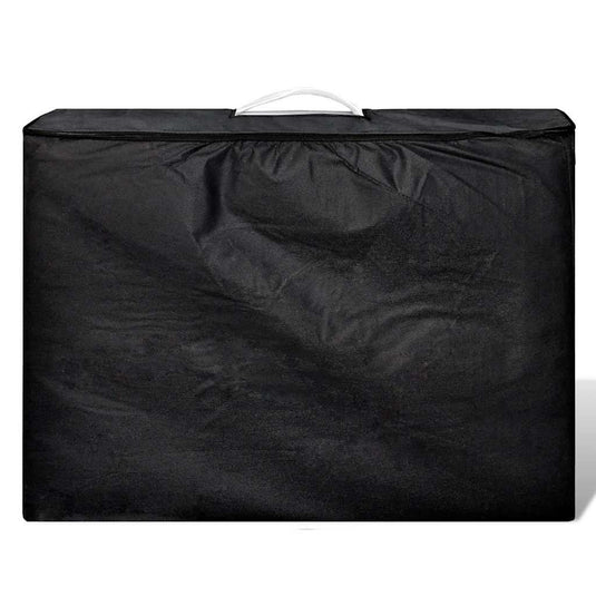 Vidaxl massagetafel met 2 zones inklapbaar aluminium frame crèmewit
