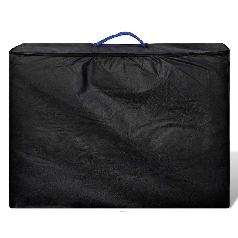 Load image into Gallery viewer, Vidaxl massagetafel met 2 zones inklapbaar aluminum frame blauw
