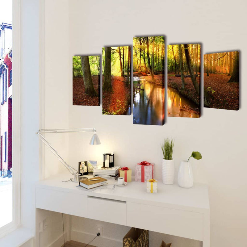 Load image into Gallery viewer, Vidaxl wandprintset bos 200 x 100 cm
