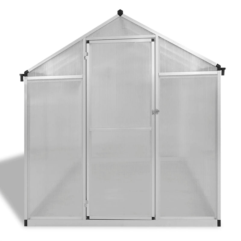 Load image into Gallery viewer, VidaXL Tuinkas met basisframe 4,6 m² versterkt aluminium

