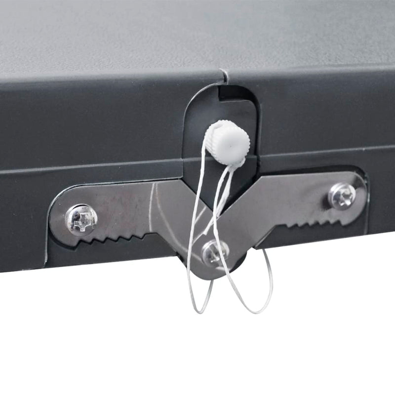 Load image into Gallery viewer, VidaXL Campingtafel met vier zittingen inklapbaar aluminium grijs
