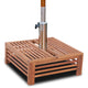 Vidaxl parasolvoetbedekking hout