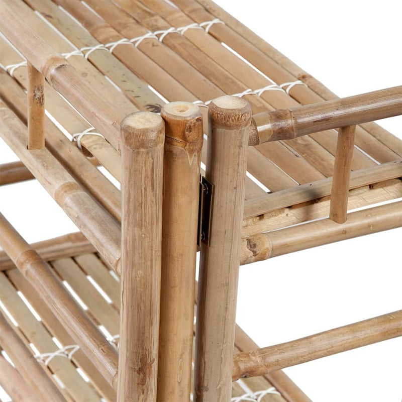 Load image into Gallery viewer, Vidaxl plantenrek bamboe met 3 plankjes
