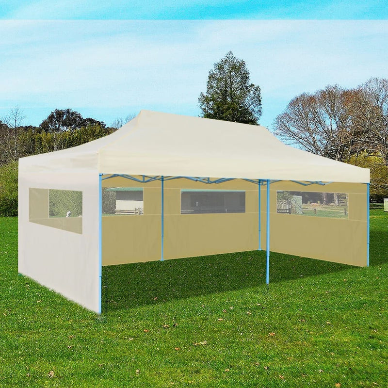 Load image into Gallery viewer, VidaXL Partytent pop-up inklapbaar 3x6 m crème
