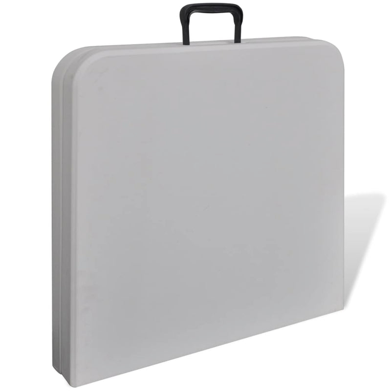 Load image into Gallery viewer, VidaXL Klaptafel voor buiten 122 cm HDPE wit

