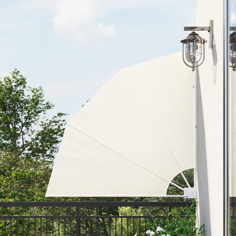 Afbeelding laden in galerijviewer, Vidaxl balkonscherm inklapbaar 140x140 cm crème
