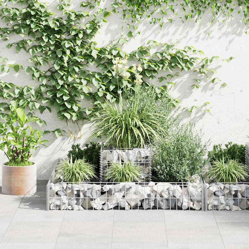 Load image into Gallery viewer, VidaXL Gabion plantenbak 120x120x20 cm gegalvaniseerd staal
